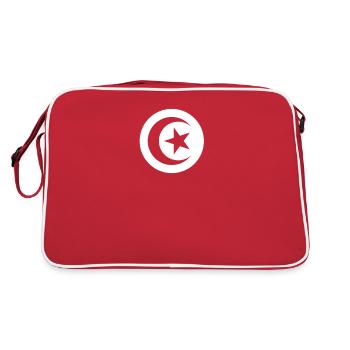 Tunisie drapeau tunisien - Sac Retro - rouge/blanc - Dos
