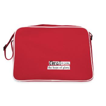 Vêtements chrétiens et Christ en vous - Sac Retro - rouge/blanc - Dos