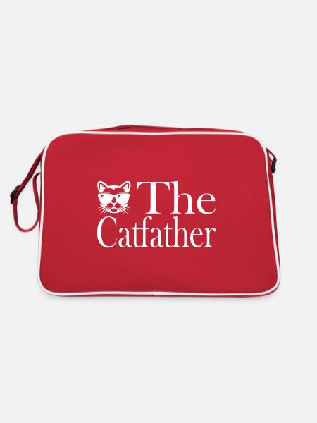 The Catfather - Sac Retro - rouge/blanc - Dos
