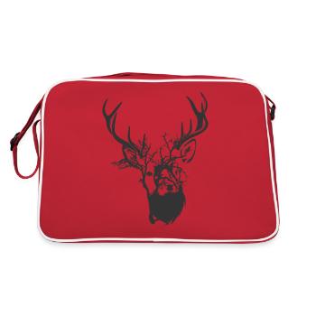 La vie sauvage - cerf sauvage - Sac Retro - rouge/blanc - Dos