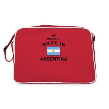 Argentine drapeau argentin drapeau - Sac Retro - rouge/blanc - Dos