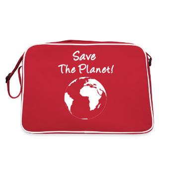 Sauvez la planète! - Sac Retro - rouge/blanc - Dos