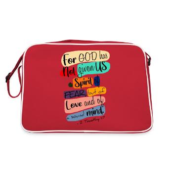 Christian apparel & Christian Faith - Sac Retro - rouge/blanc - Dos