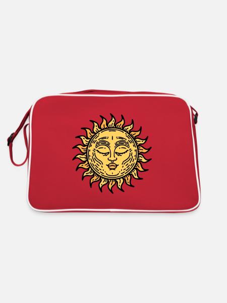Été Soleil Plage Surf Surfing Beach Relax - Sac Retro - rouge/blanc