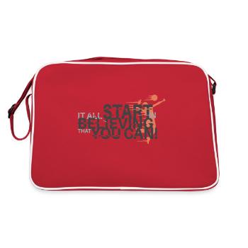 Volley- - Sac Retro - rouge/blanc - Dos