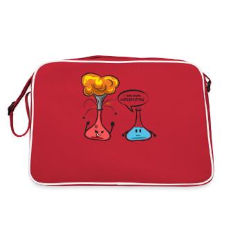 explosion excessive de ballon Erlenmeyer drôle explosion - Sac Retro - rouge/blanc - Dos