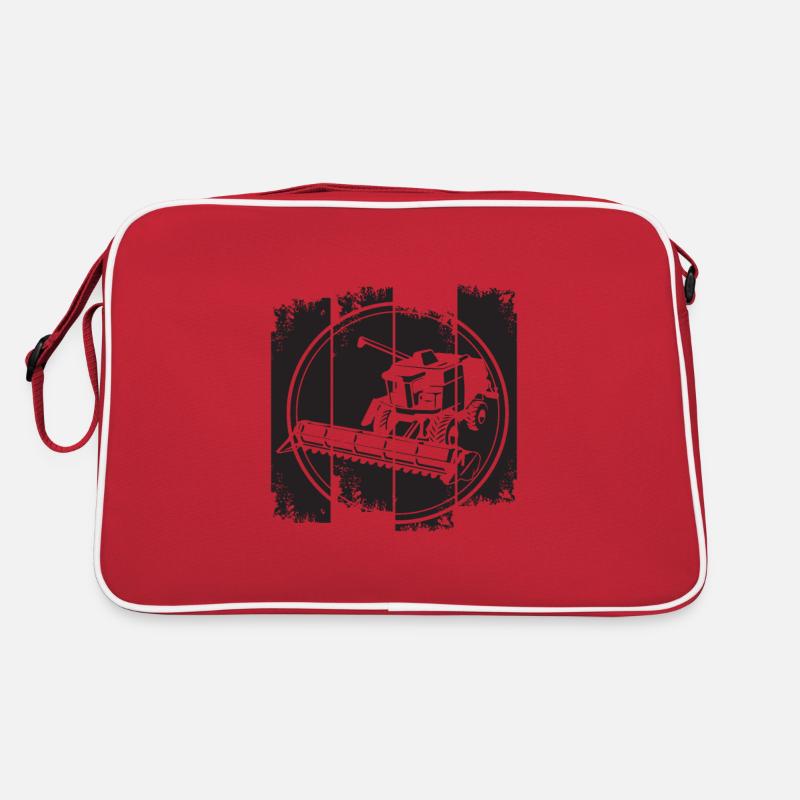 Mähdrescher Retro Tasche