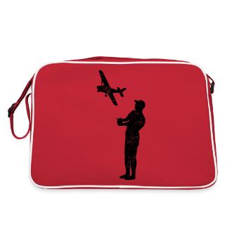 Model flight model builder airplane gift - Retro Bag - red/white - Back