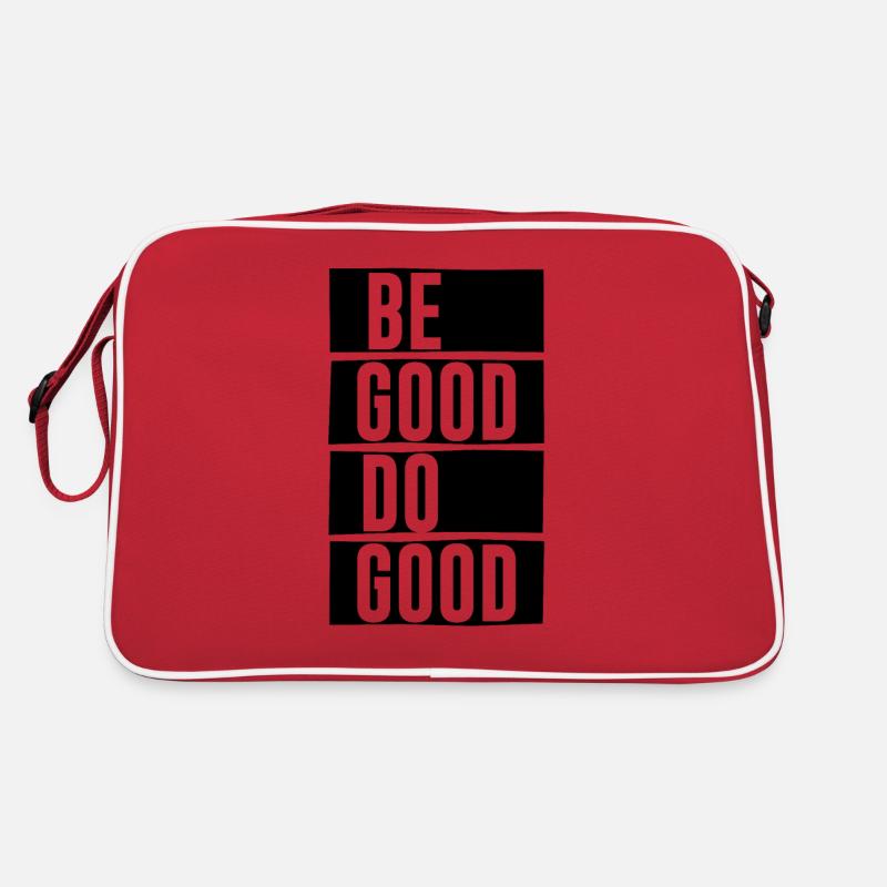 Be Good Do Good - citation motivant Sac Retro
