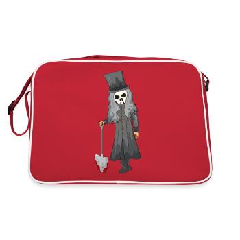 Gravedigger Undertaker Undertaker Grave Shirt - Retro Bag - red/white - Back