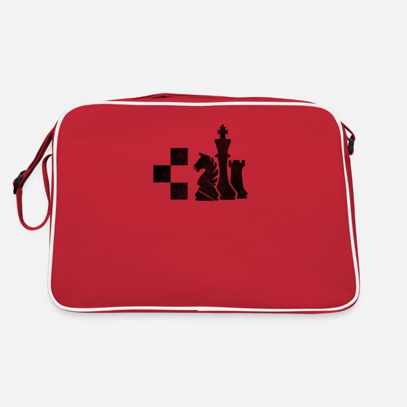 Chess pieces chess player chess game Retro Bag