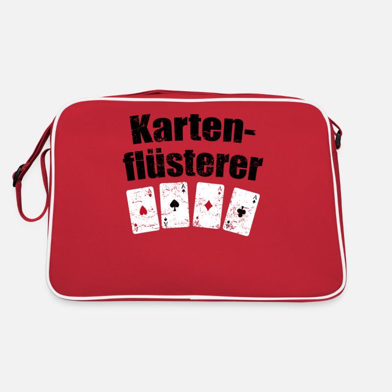 Kartenflüsterer Ass Spielkarten Karten Geschenk Retro Tasche