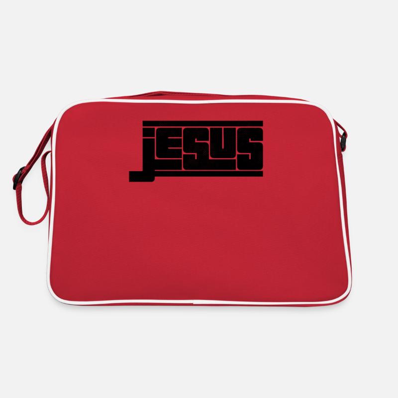 Jésus et la foi chrétienne - Sac Retro - rouge/blanc