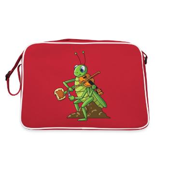 Pain multitâche de joueur de violon de cricket de violon - Sac Retro - rouge/blanc - Dos