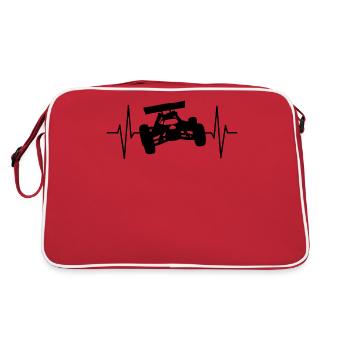 RC car model car model building EKG line gift - Retro Bag - red/white - Back