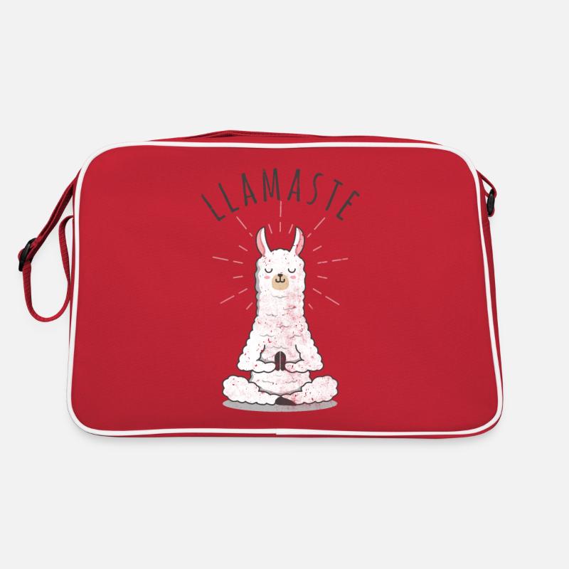 Llamaste Namaste Llama Llama Yoga Meditation Retro Bag