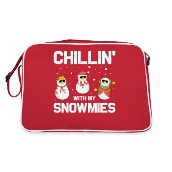Chillin 'avec mes snowmies faites par la manzanita - Sac Retro - rouge/blanc - Dos