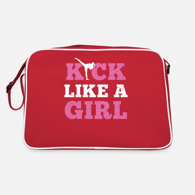 Kickboxerin Kickboxen Trainerin Geschenk Retro Tasche