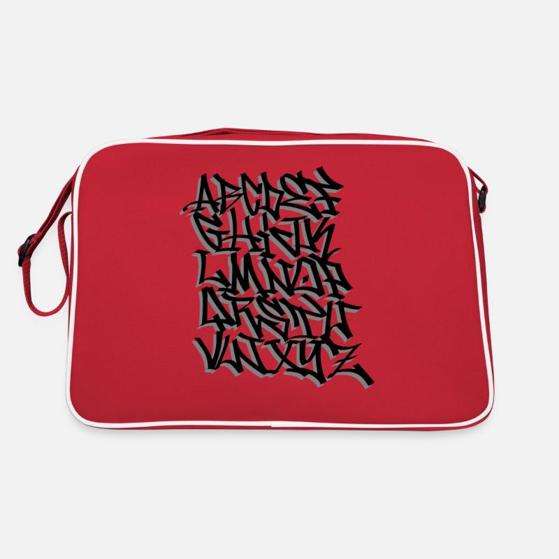 Alphabet Graffiti writting Sac Retro