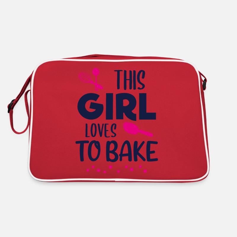 Backen Mädchen Spruch Bäckerin Bäckerei Geschenk Retro Tasche
