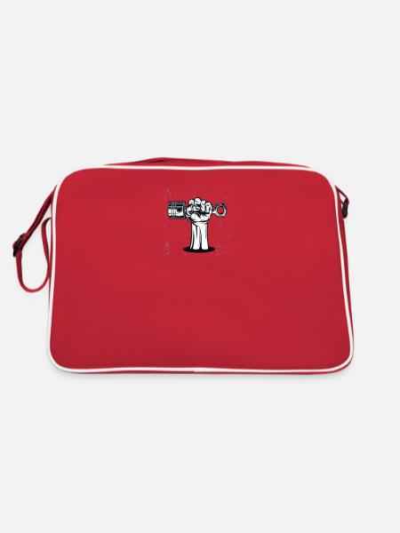 Moto Moto Motocross Motocross Dreckbike-Ge - Sac Retro - rouge/blanc - Dos