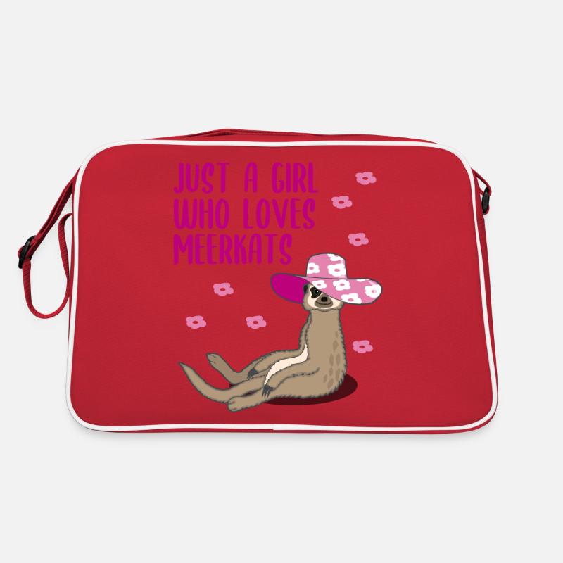 Lustiges Erdmännchen Mädchen Damen Geschenk Retro Tasche