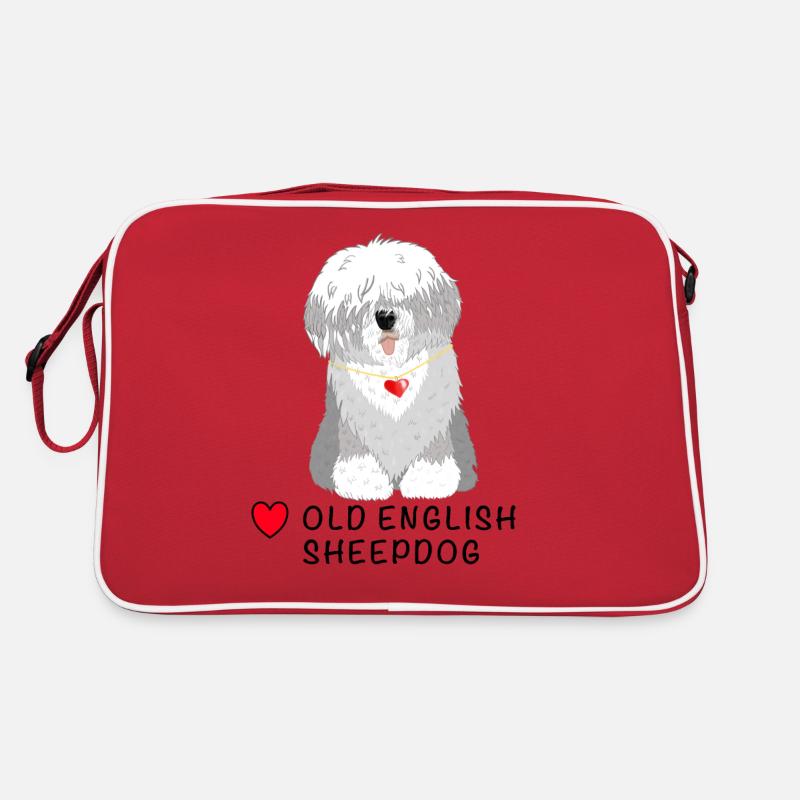 Bobtail Tshirt Bobtail Dog Shirt Tee Retro Bag