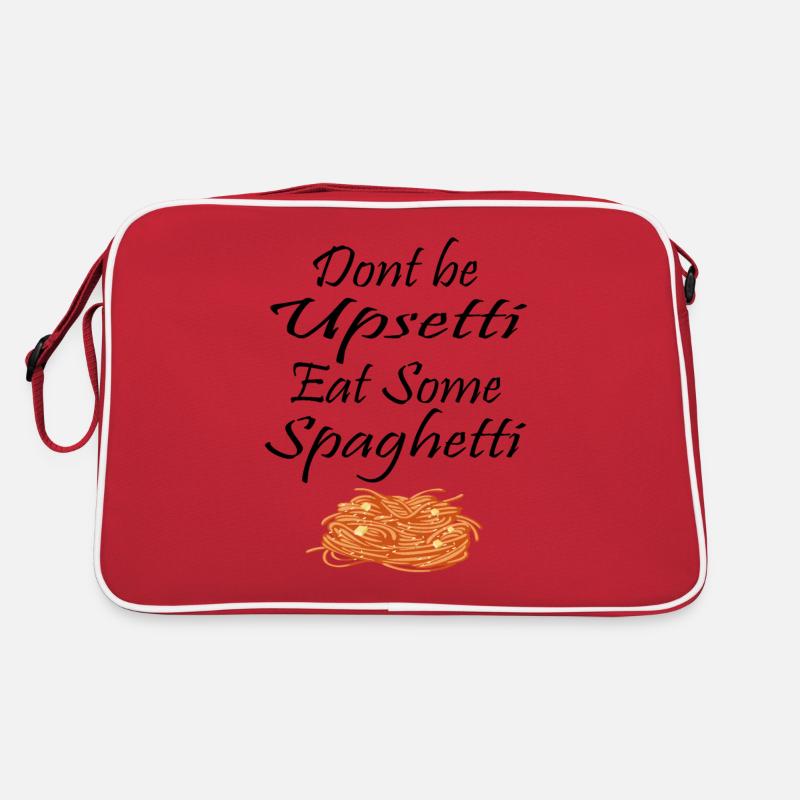 Spaghetti Spruch Retro Tasche