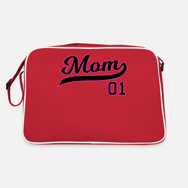 Mom 01 Mama Mutter Geschenk Muttertag Geburtstag Retro Tasche