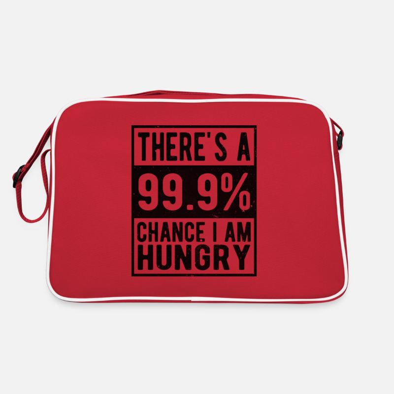Hungrig lustig Retro Tasche