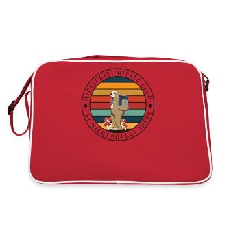 Psychedelic hiking club Magic Mushrooms - Retro Bag - red/white - Back