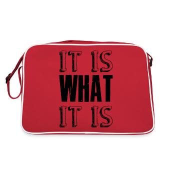 It is what it is - Retro Bag - red/white - Back