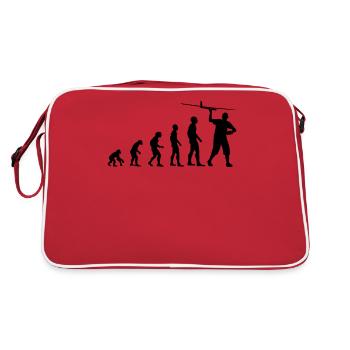 Model Airplane Model Maker Airplane Funny Gift - Retro Bag - red/white - Back
