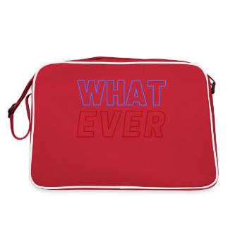 What Ever Whatever Red Blue - Retro Bag - red/white - Back