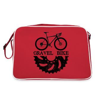 conception d'un vélo de gravier - Sac Retro - rouge/blanc - Dos