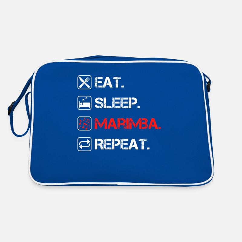 Eat Sleep Marimba Repeat Marimbaphon Vibraphone Sac Retro
