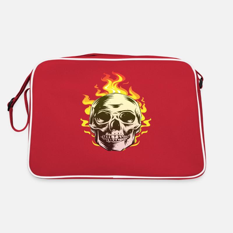 Brûler le cadeau amusant de conception de crâne Sac Retro