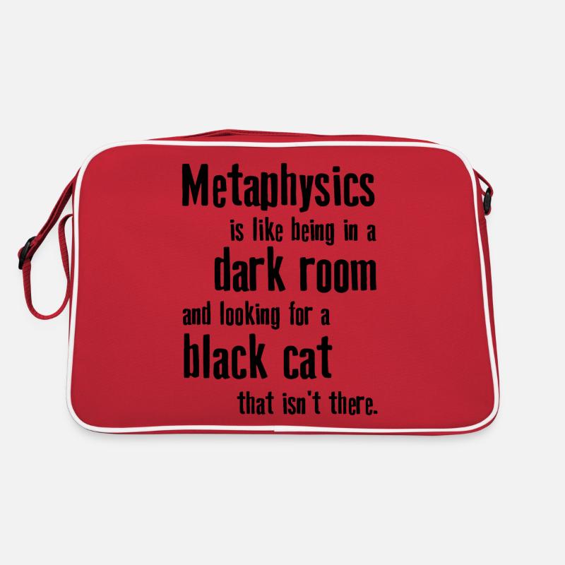 Metaphysics Phrases Philosophy Retro Bag