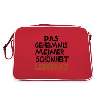 Leberkas Lustig - Retro Bag - red/white - Back
