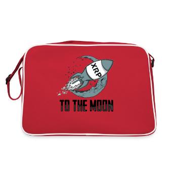 XRP To the Moon XRP Ripple Crypto Cryptocurrency - Retro Bag - red/white - Back