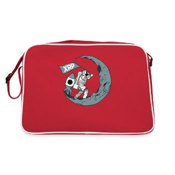 XRP To the Moon Ripple XRP Astronaut Crypto - Retro Bag - red/white - Back
