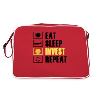 Eat Sleep Invest Repeat Rypto Ripple XRP - Retro Bag - red/white - Back