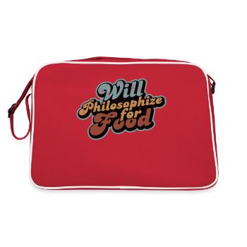 Philosophera-t-il pour la nourriture - Philosophie de cru - Sac Retro - rouge/blanc - Dos