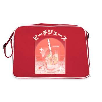 Retro Japanese Peach Juice - Vaporwave Esthétique - Sac Retro - rouge/blanc - Dos
