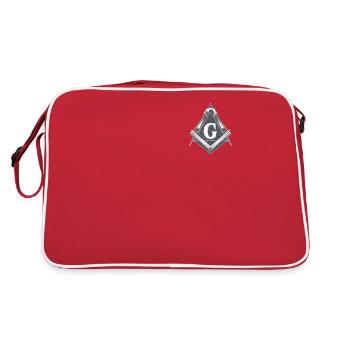 Freemasonry Symbol Pocket Shirt Mason - Retro Bag - red/white - Back