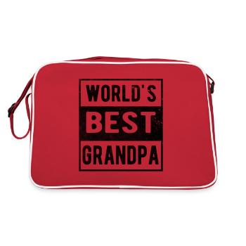 Best grandpa - Sac Retro - rouge/blanc - Dos