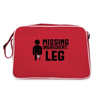 Jambe amputée Missing Ingredient Leg - Sac Retro - rouge/blanc - Dos
