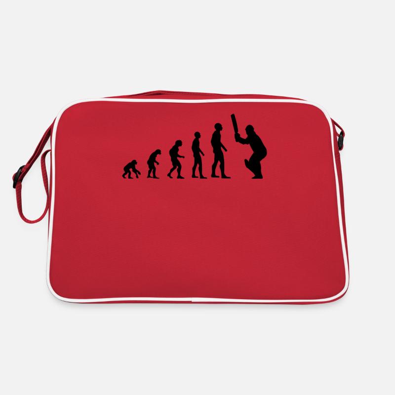 Joueur de cricket Fans De Cricket Evolution Cadeau Sac Retro