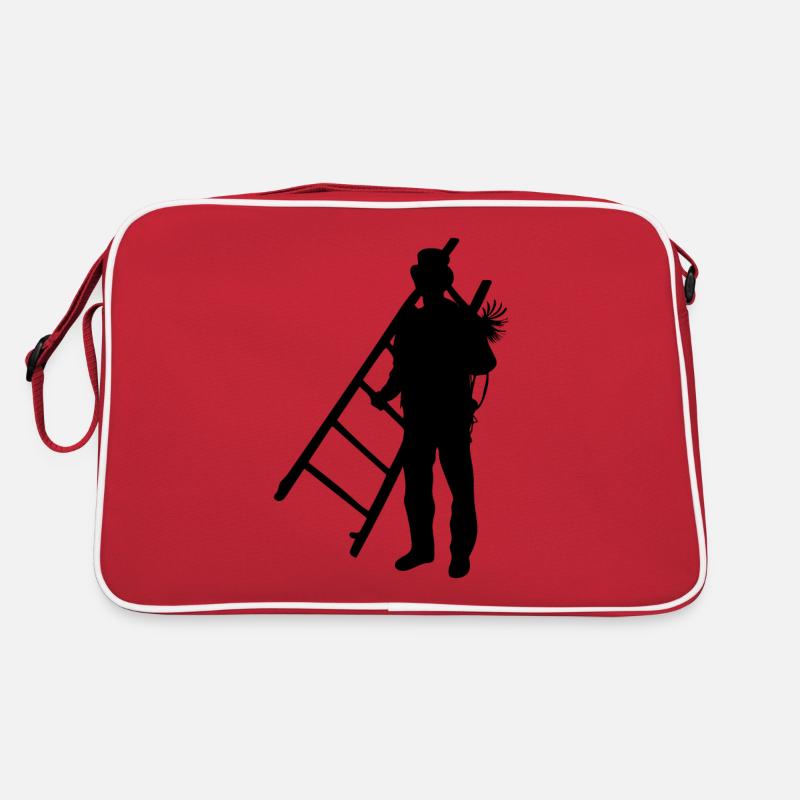 Schornsteinfeger Schlotfeger - Retro Tasche - Rot/Weiß