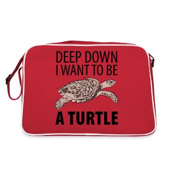 Turtle turtle - Retro Bag - red/white - Back